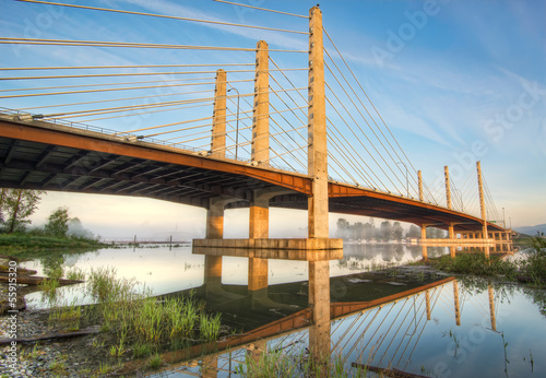 Golden Bridge With Reflection photo