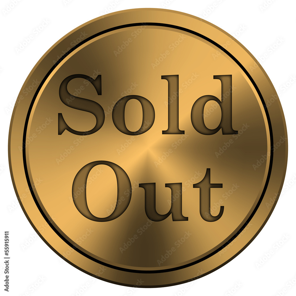 Shiny metallic copper-colored icon