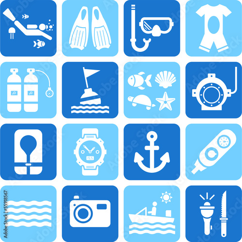 Diving icons