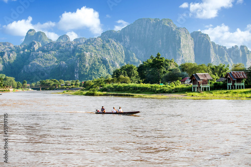 beautiful landscape of Vang Vieng,Laos