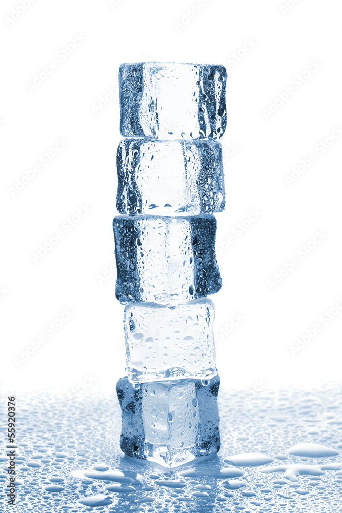 stack of ice cubes stack of ice cubes