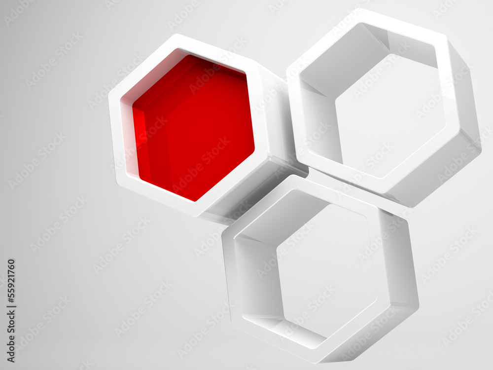 Abstract technology concept with white honeycomb Abstract technology concept with white honeycomb
