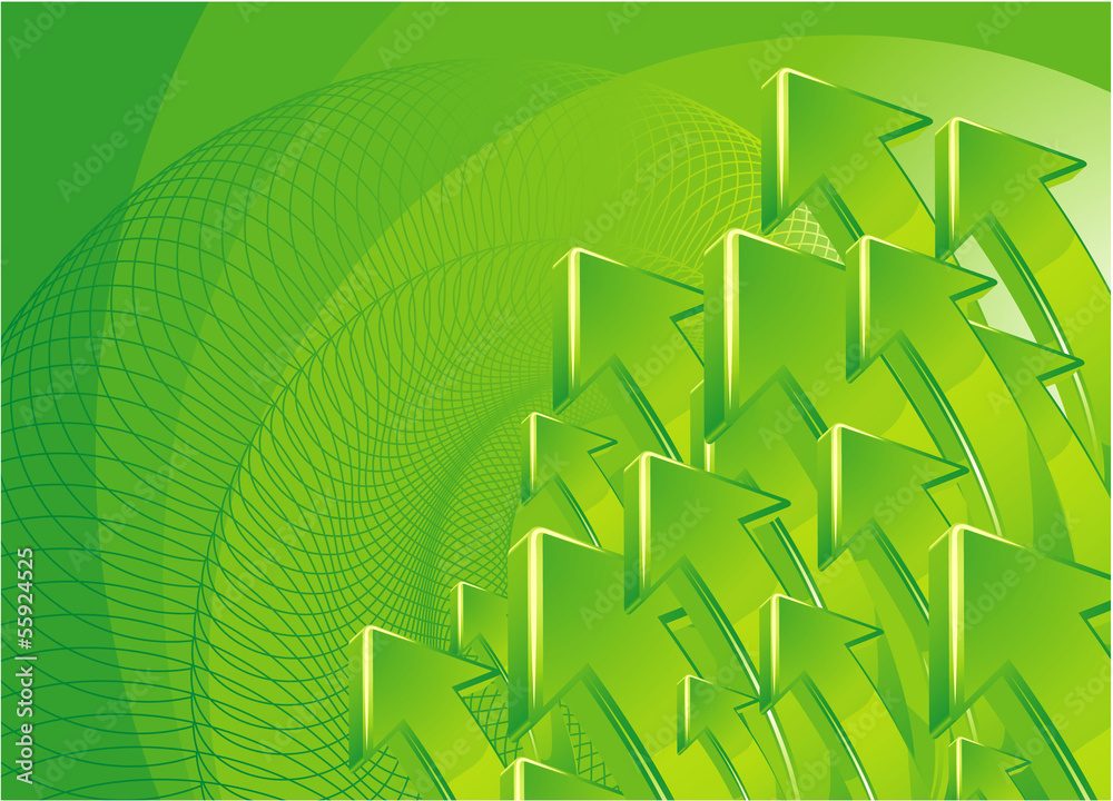 Green arrow vector background. Green arrow vector background.