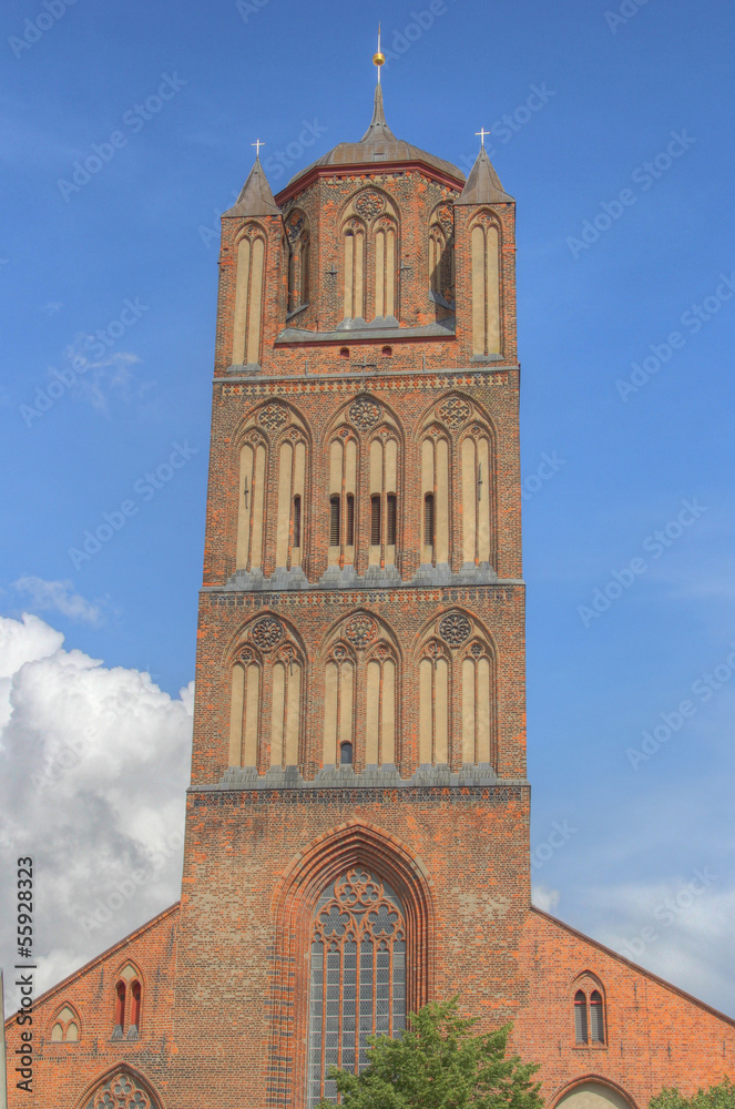Obraz premium St. Jakobi Kirche Stralsund (HDR)