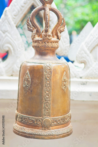 The bell in the temple.