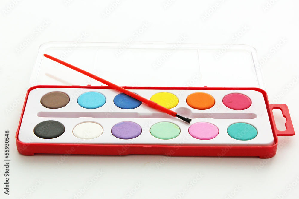 Naklejka premium Boîte de peinture