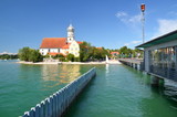 Malowniczy widok na Wasserburg nad jeziorem Bodeńskim, Niemcy