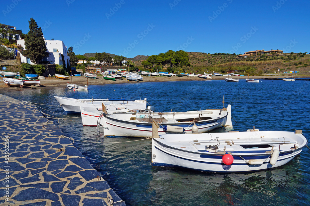 Traditional Mediterranean fishing boats