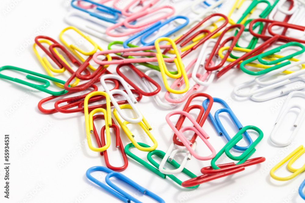 colorful paperclip colorful paperclip