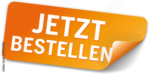 Button Label Jetzt Bestellen orange