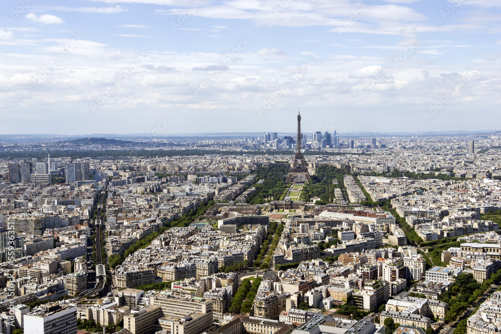 Aerial view of Paris, France from Montparnasse Aerial view of Paris, France from Montparnasse