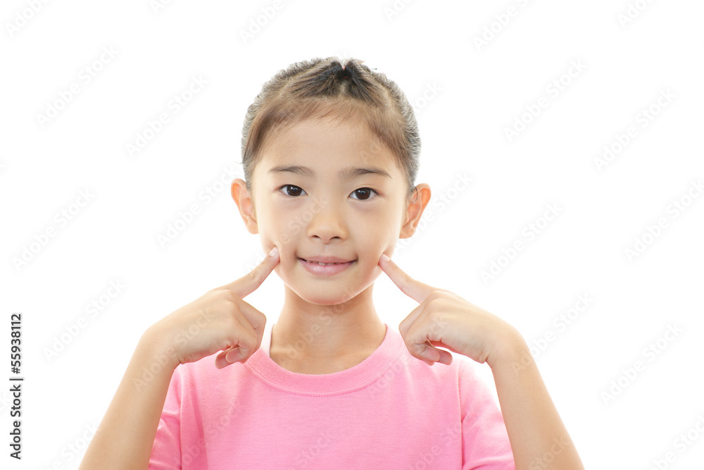 笑顔の女の子 笑顔の女の子