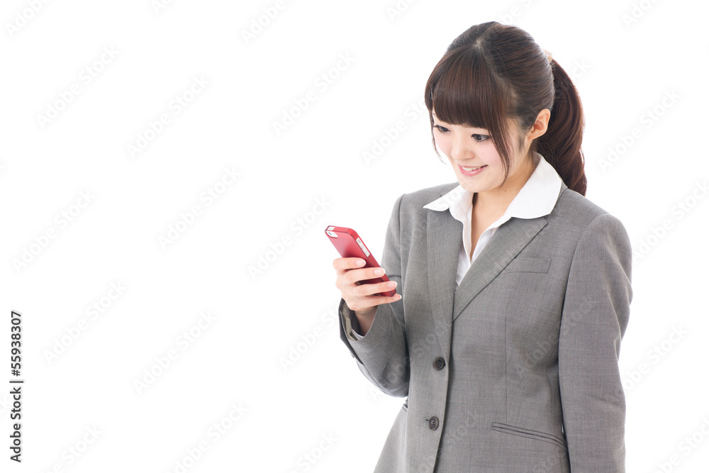asian businesswoman using smart phone asian businesswoman using smart phone