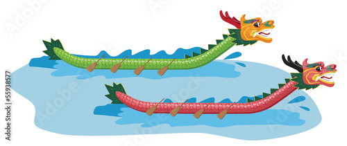 Illustration of Dragon Boat Festival