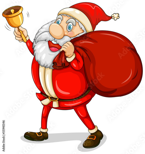 Santa Claus with his sack full of gifts