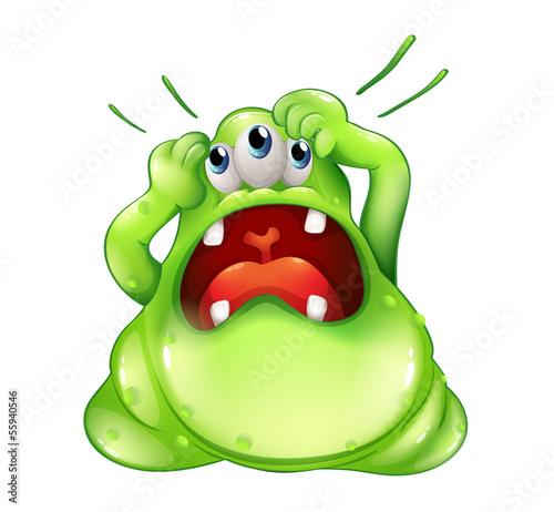 A frustrated three-eyed monster