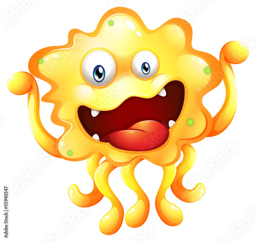 A horrified lemonster