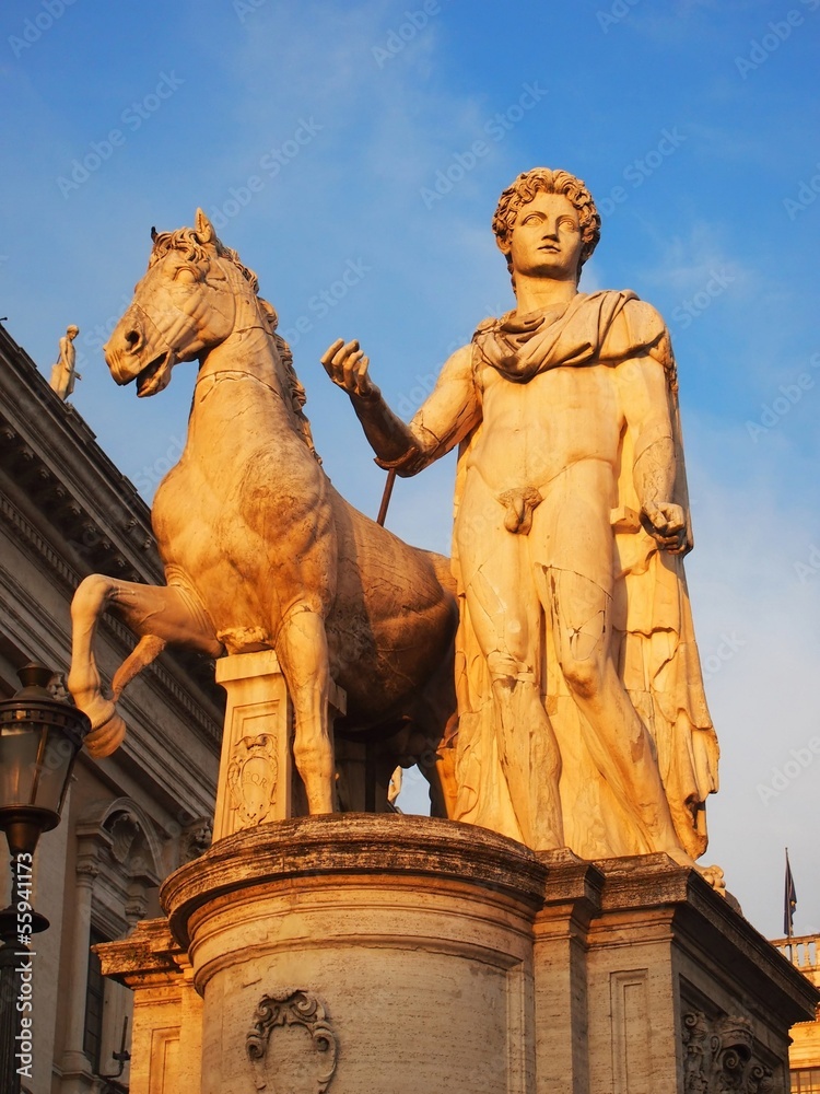 Gemini Statue at Piazza del Campidoglio, Rome
