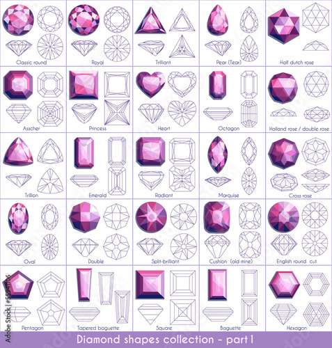 Diamond shapes collection - part 1
