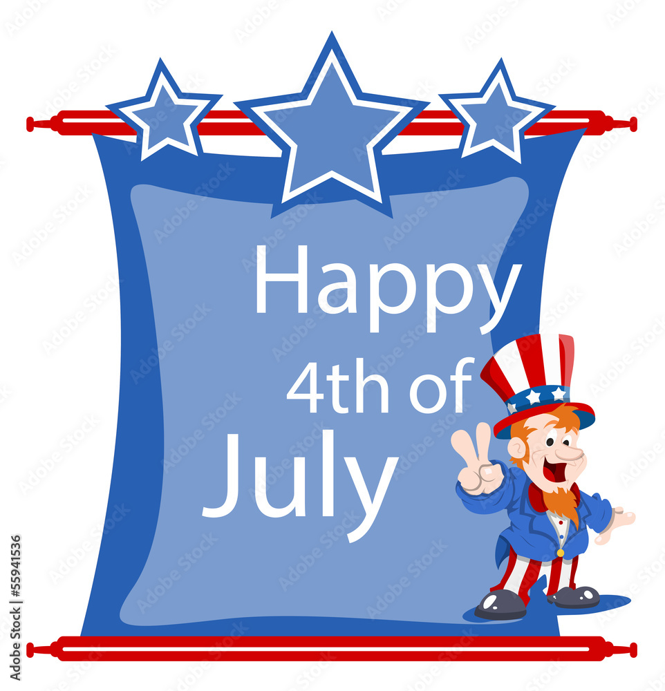 happy 4th of july holiday vector scroll happy 4th of july holiday vector scroll