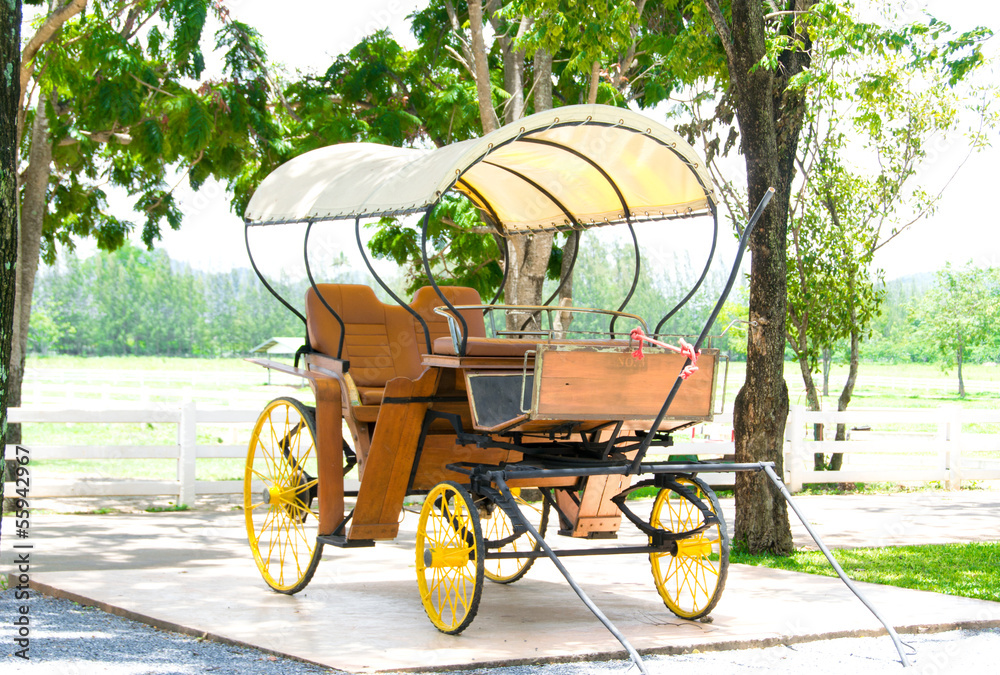 old horse-drawn carriage