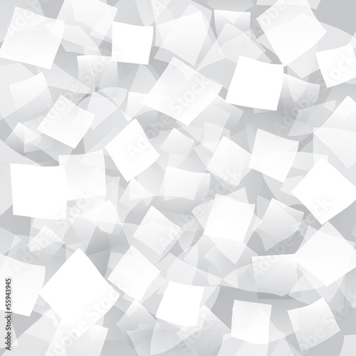 White abstract background with geometrical objects