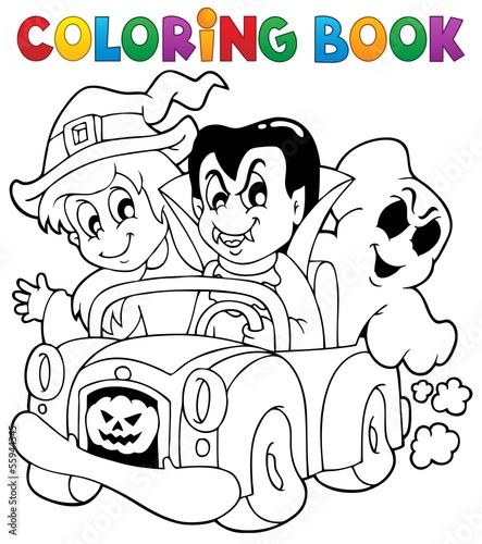 Coloring book Halloween character 8