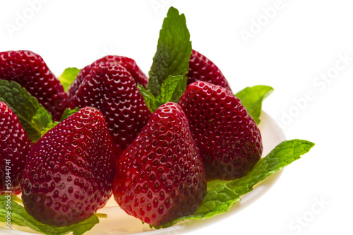 Bright ripe strawberry