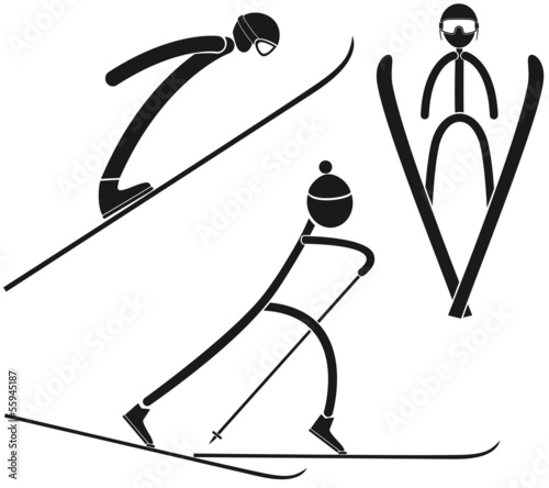 Bilde på lerret Nordic combined