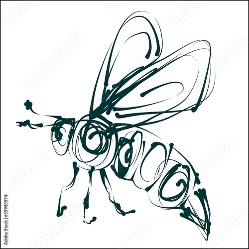 bee icon vector