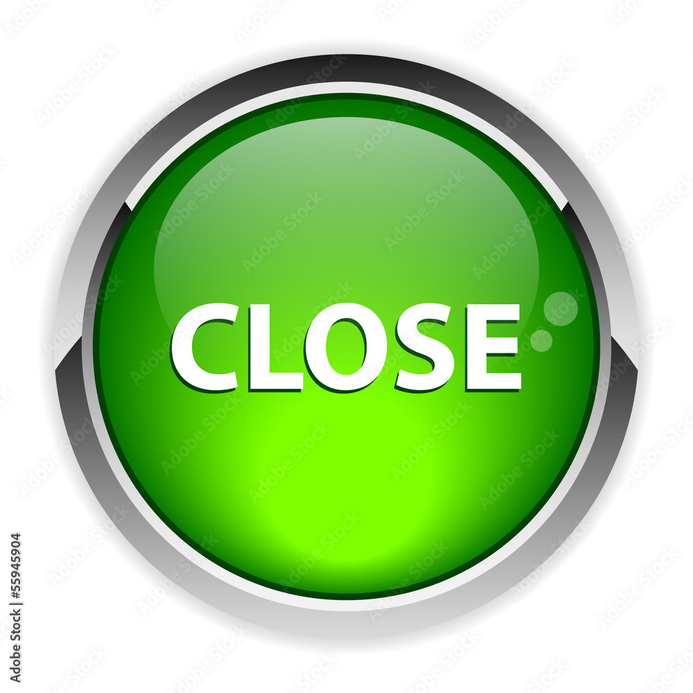 button close on white background icon green button close on white background icon green