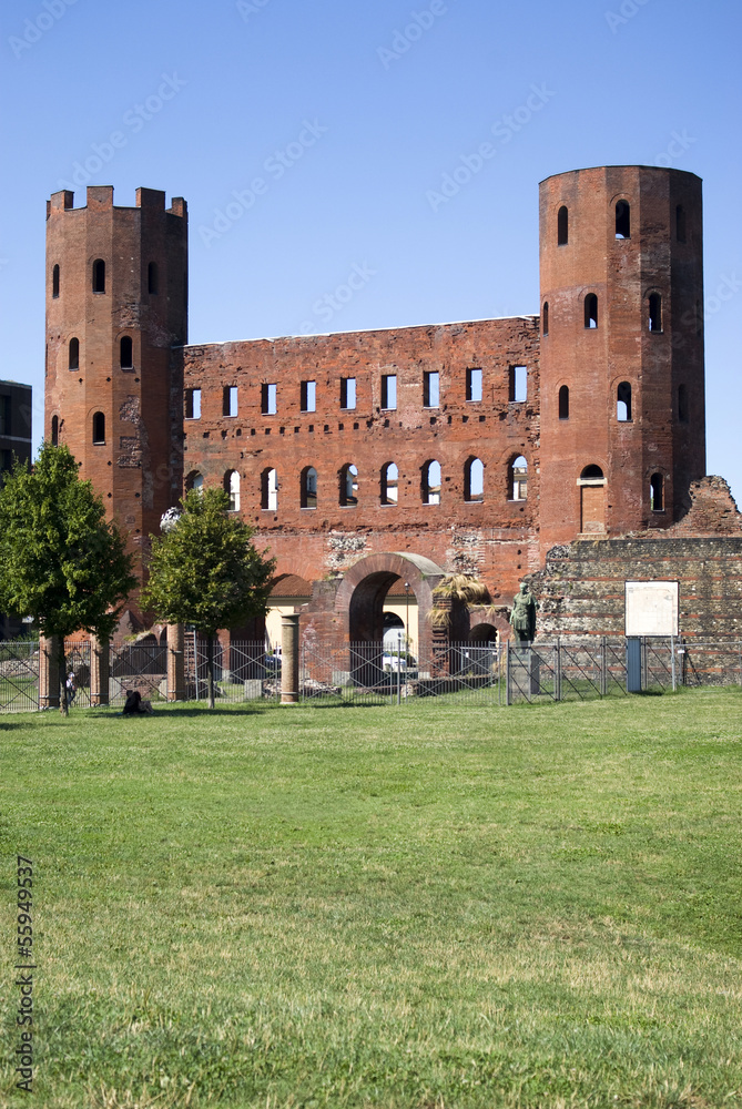 The Palatine Gate (Porta Palatina), Turin