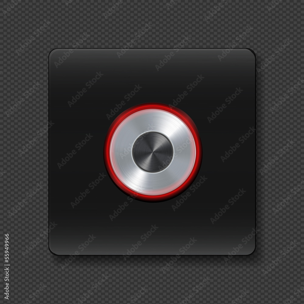 silver buttons with neon on black
