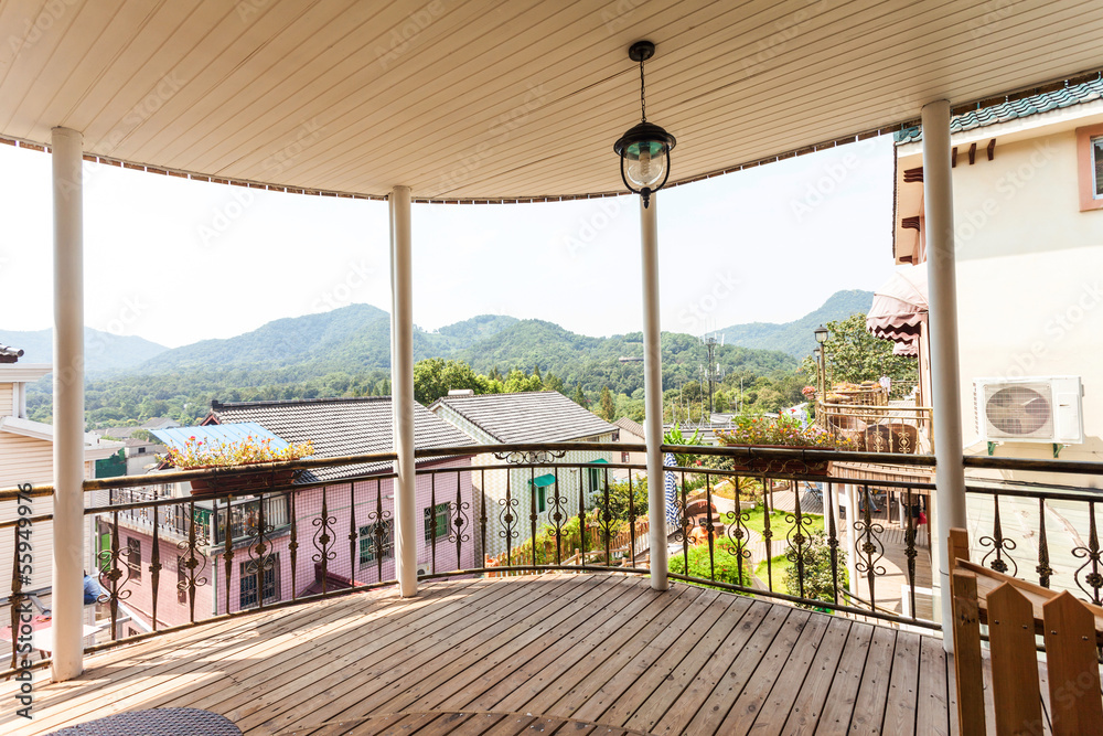 Obraz premium balcony of the hotel
