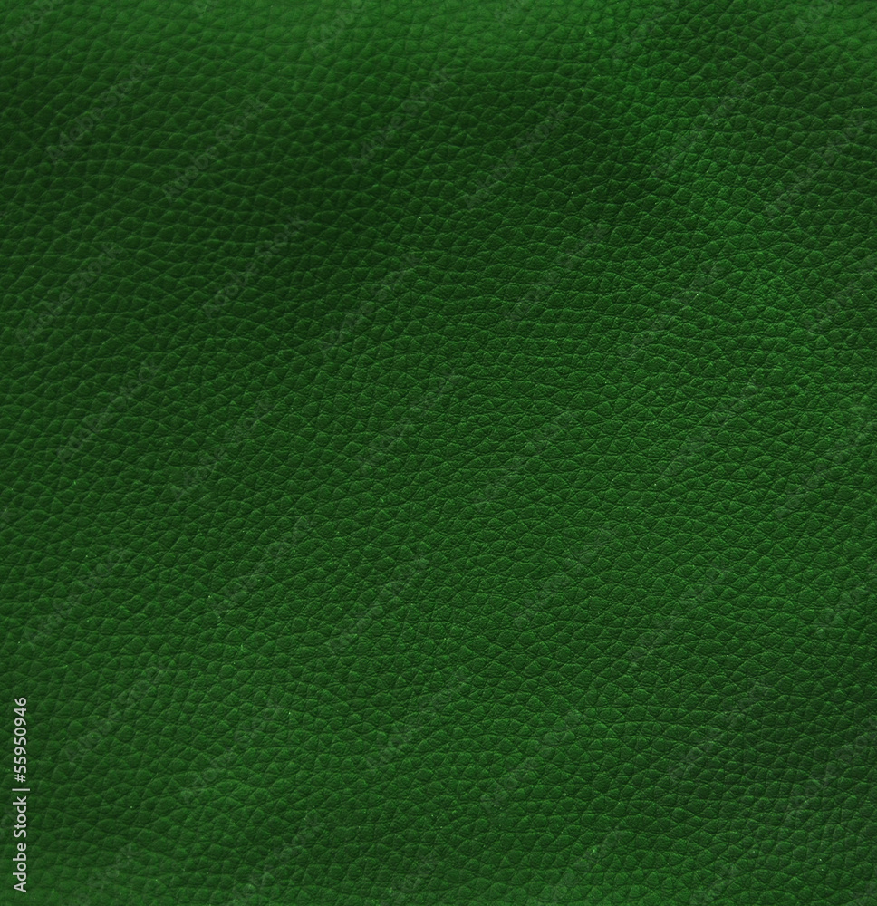 Fototapeta premium Green leather texture for background