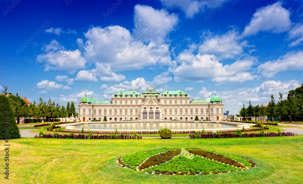 Belvedere -  a palace complex in Vienna in Baroque style