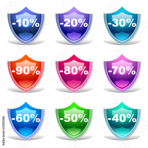 Vector discount labels 22
