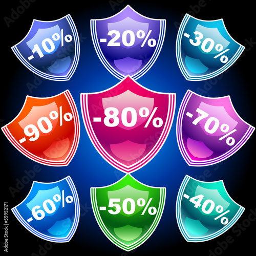 Vector discount labels 29