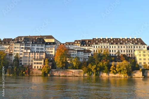 River Houses on the Rhine, Basel, Switzerland