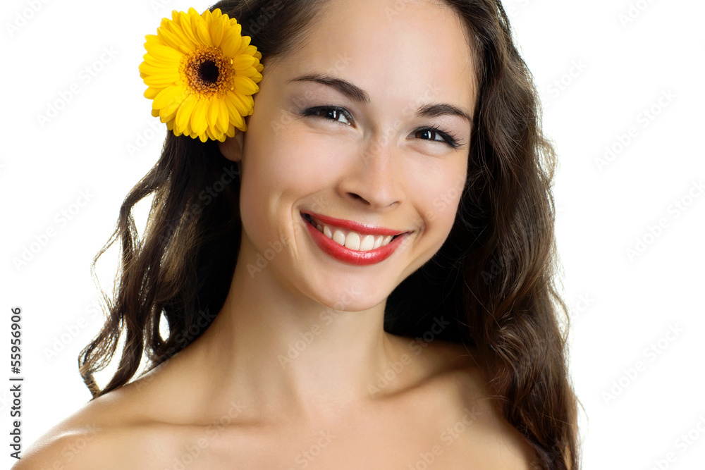 Young smiling beautiful woman Young smiling beautiful woman