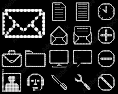 Set of icons for web design.