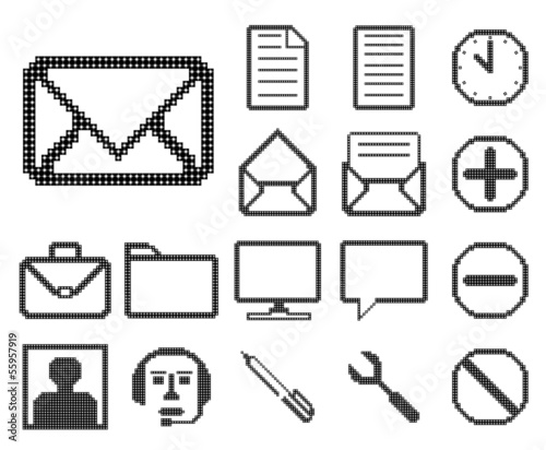 Set of icons for web design.