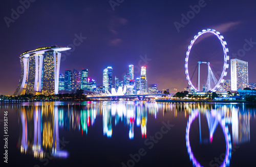 Canvas Print Singapore cityscape