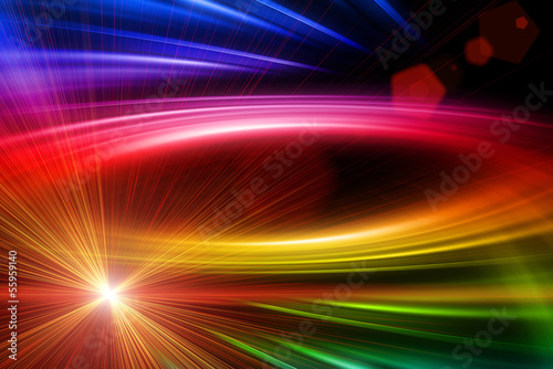 Futuristic wave background design with glowing lights