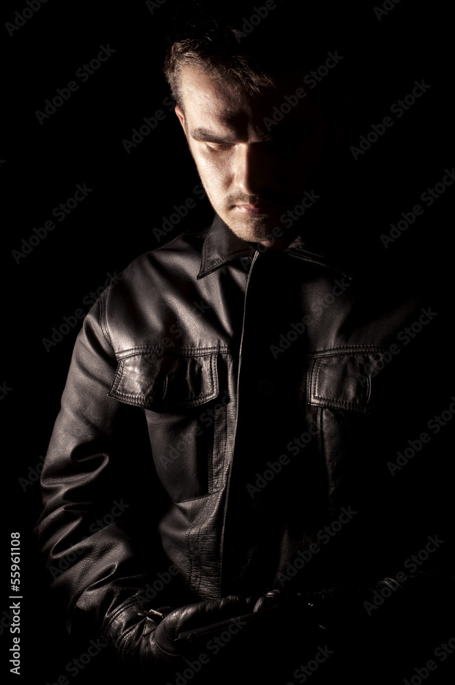 Naklejka premium Mysterious man