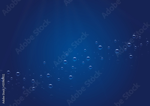 Water with air bubbles