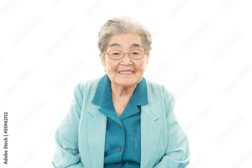 笑顔の高齢者 笑顔の高齢者