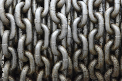 Close up of a big industrial Chain