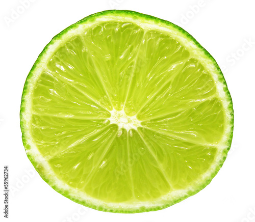 closeup of lime slice