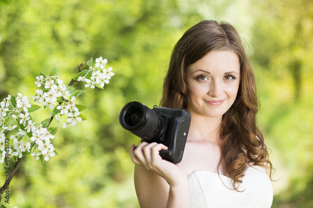 Girl with camera Girl with camera